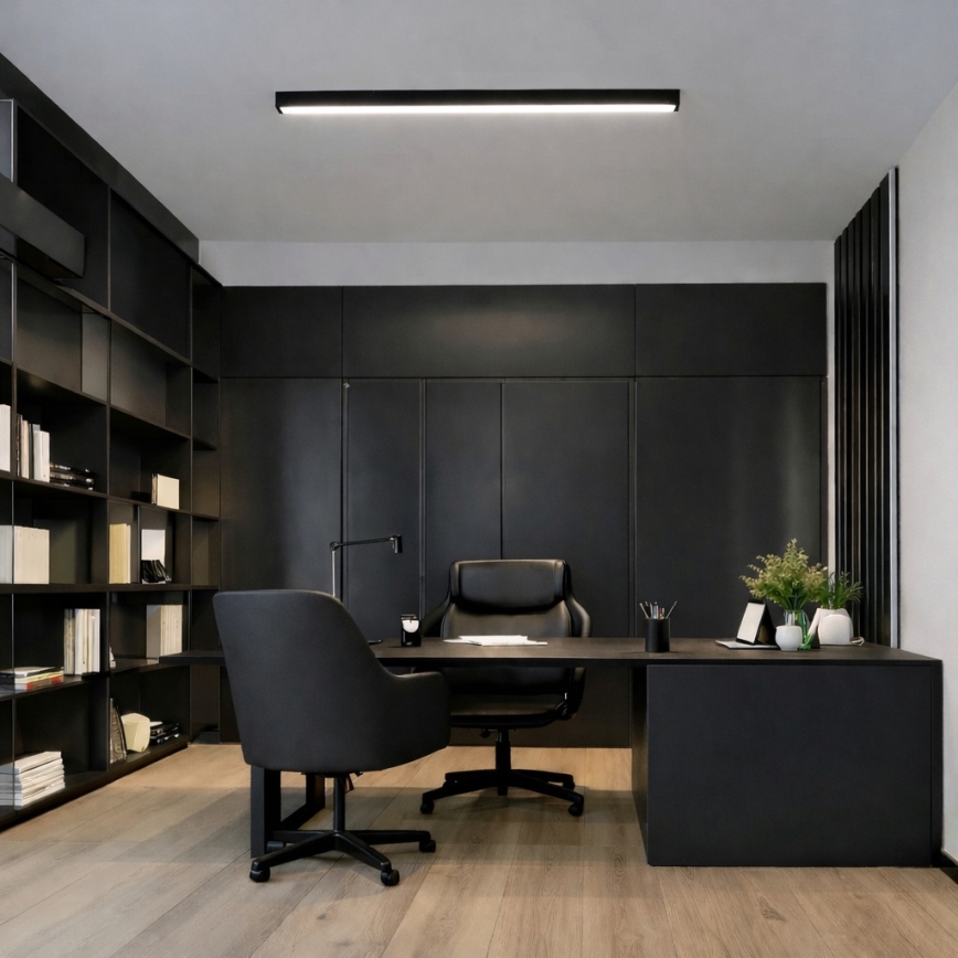 Brilagi - Plafonnier LED en saillie FULLDAY LED/20/30/40W/230V 2700/4000/6000K 120 cm noir