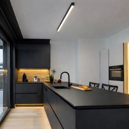 Brilagi - Plafonnier LED en saillie FULLDAY LED/20/30/40W/230V 2700/4000/6000K 120 cm noir