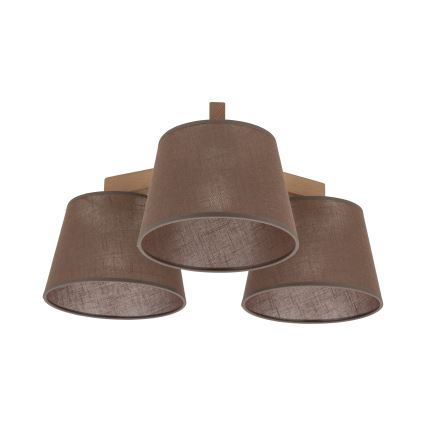 BRILAGI - Plafonnier LED à montage en surface LATTE SABIA 3xE27/15W/230V pin/marron