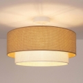 Brilagi - Plafonnier LED affleurant BOHO ECO 1xE27/10W/230V Ø 40 cm beige/crème