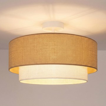 Brilagi - Plafonnier LED affleurant BOHO ECO 1xE27/10W/230V Ø 40 cm beige/crème