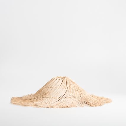 Brilagi - Plafonnier LED affleurant CERIA BOHO 1xE27/40W/230V Ø 70 cm rotin/chêne