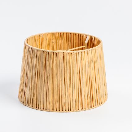 Brilagi - Plafonnier LED affleurant CERIA BOHO 1xE27/60W/230V Ø 30 cm noir/raffia