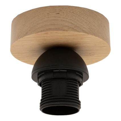 Brilagi - Plafonnier LED affleurant CERIA WIRE 1xE27/40W/230V Ø 21 cm noir/chêne