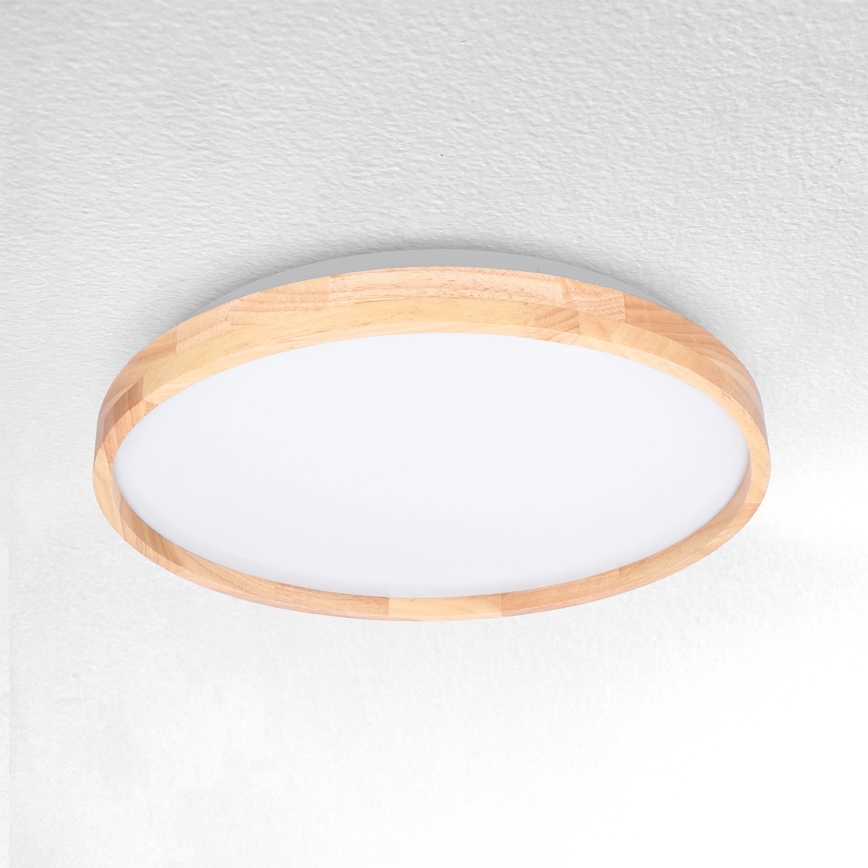 Brilagi - Plafonnier LED ALSON LED/24W/230V Ø 29,5 cm chêne