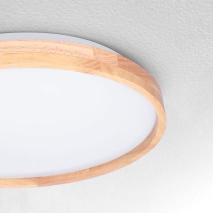 Brilagi - Plafonnier LED ALSON LED/24W/230V Ø 29,5 cm chêne