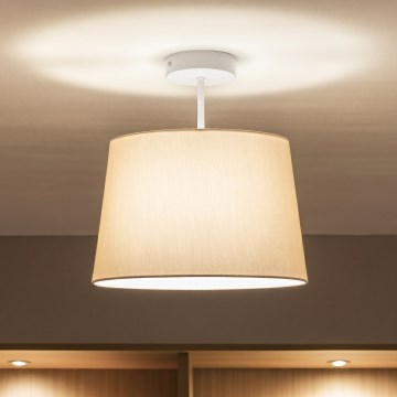 Brilagi - Plafonnier LED apparent CERIA 1xE27/60W/230V Ø 30 cm blanc/beige