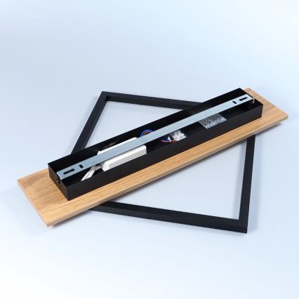 Brilagi - plafonnier LED dimmable VELVET SQUARE LED/24W/230V 43x43 cm 3000/4000/6500K + télécommande gris