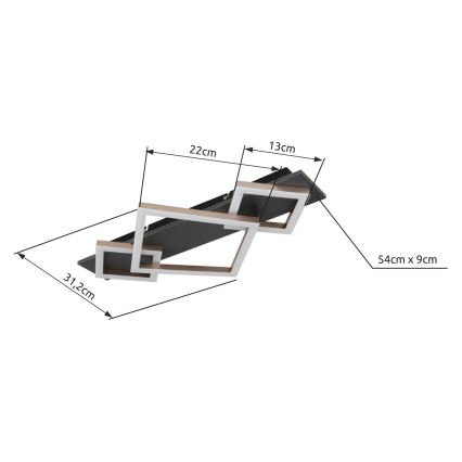 Brilagi - Plafonnier LED AXIS LED/24W/230V