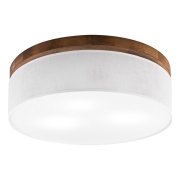 BRILAGI - Plafonnier LED BELLADONNA 3xE27/15W/230V Ø 50 cm blanc/chêne cerisier