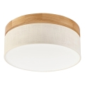 Brilagi - Plafonnier LED BELLADONNA LED/20W/230V diam. 30 cm crème/chêne