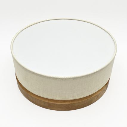 Brilagi - Plafonnier LED BELLADONNA LED/20W/230V diam. 30 cm crème/chêne
