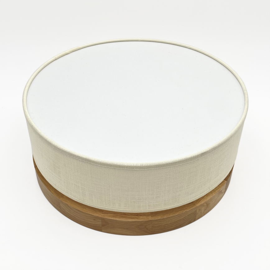 Brilagi - Plafonnier LED BELLADONNA LED/20W/230V diam. 30 cm crème/chêne