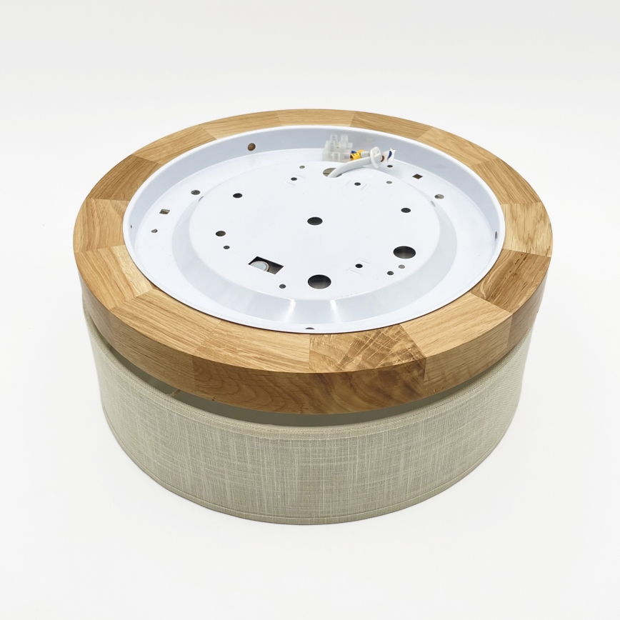 Brilagi - Plafonnier LED BELLADONNA LED/20W/230V diam. 30 cm crème/chêne