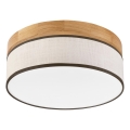 Brilagi - Plafonnier LED BELLADONNA LED/20W/230V Ø 30 cm crème/chêne