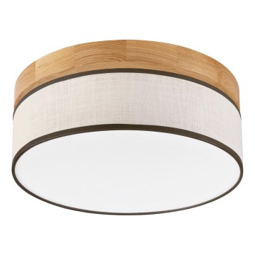 Brilagi - Plafonnier LED BELLADONNA LED/20W/230V Ø 30 cm crème/chêne