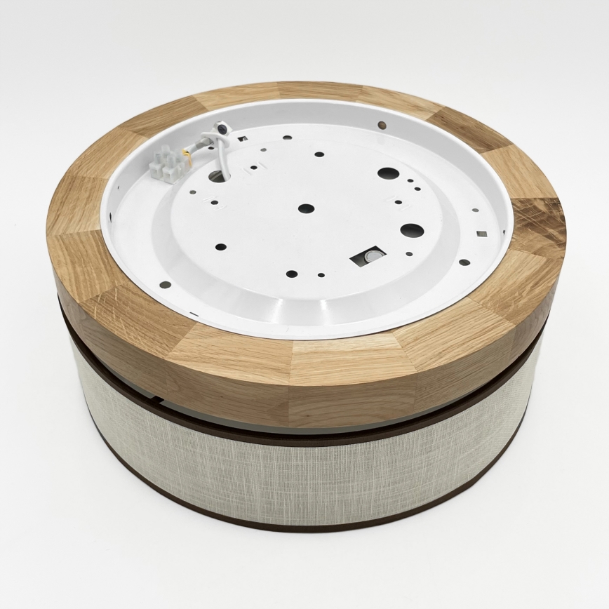 Brilagi - Plafonnier LED BELLADONNA LED/20W/230V Ø 30 cm crème/chêne