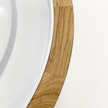 Brilagi - Plafonnier LED BELLADONNA LED/36W/230V diamètre 40 cm crème/chêne