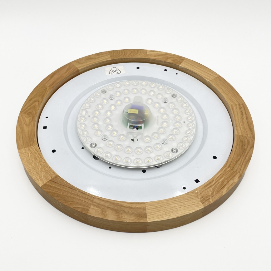 Brilagi - Plafonnier LED BELLADONNA LED/36W/230V diamètre 40 cm crème/chêne