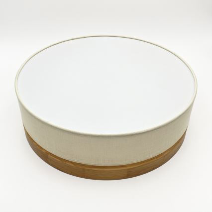 Brilagi - Plafonnier LED BELLADONNA LED/36W/230V diamètre 40 cm crème/chêne