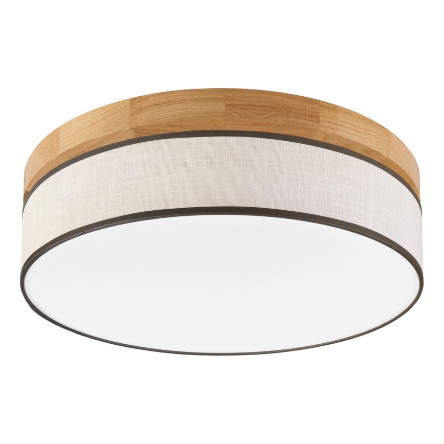 Brilagi - Plafonnier LED BELLADONNA LED/36W/230V diamètre 40 cm crème/chêne