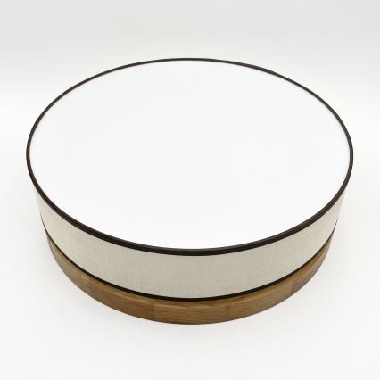 Brilagi - Plafonnier LED BELLADONNA LED/36W/230V diamètre 40 cm crème/chêne