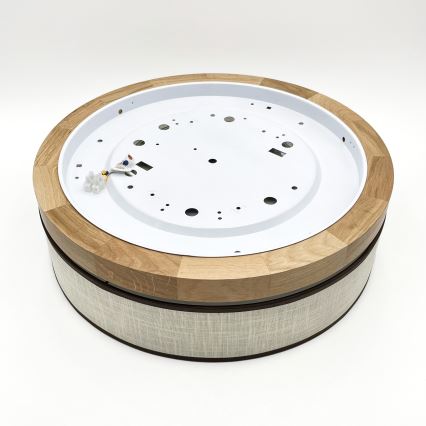 Brilagi - Plafonnier LED BELLADONNA LED/36W/230V diamètre 40 cm crème/chêne