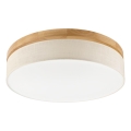 Brilagi - Plafonnier LED BELLADONNA LED/36W/230V diamètre 50 cm crème/chêne