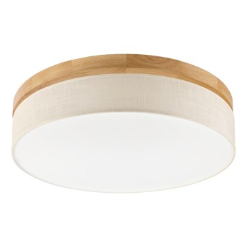 Brilagi - Plafonnier LED BELLADONNA LED/36W/230V diamètre 50 cm crème/chêne