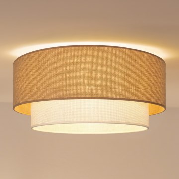 Brilagi - Plafonnier LED BOHO ECO 1xE27/10W/230V Ø 40 cm beige/crème