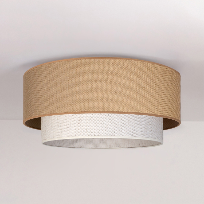 Brilagi - Plafonnier LED BOHO ECO 1xE27/10W/230V Ø 40 cm beige/crème