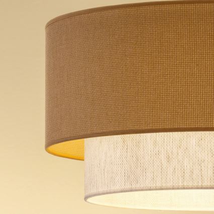 Brilagi - Plafonnier LED BOHO ECO 1xE27/10W/230V Ø 40 cm beige/crème