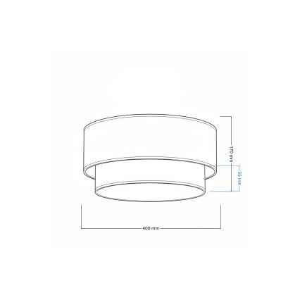 Brilagi - Plafonnier LED BOHO ECO 1xE27/10W/230V Ø 40 cm beige/crème