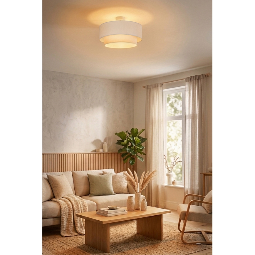 Brilagi - Plafonnier LED BOHO ECO 1xE27/10W/230V Ø 40 cm crème