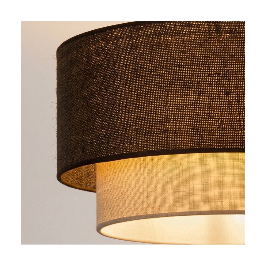 Brilagi - Plafonnier LED BOHO ECO 1xE27/10W/230V Ø 40 cm marron/crème
