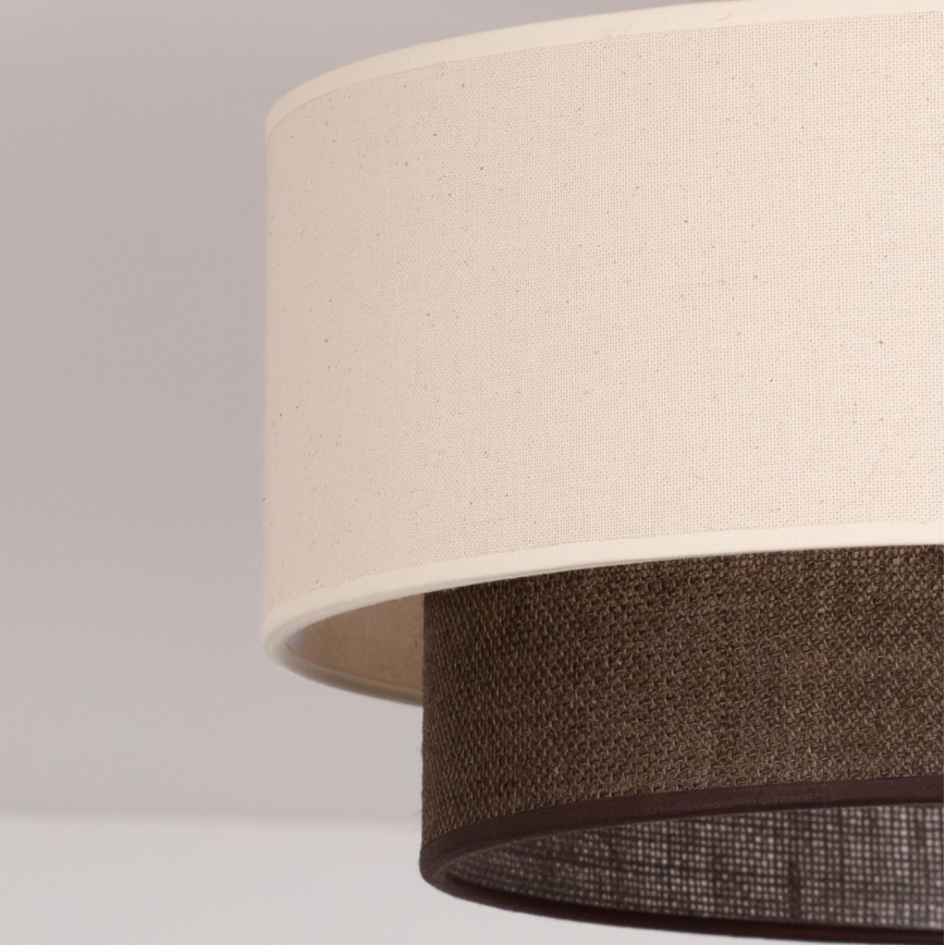 Brilagi - Plafonnier LED BOHO STYLE 1xE27/15W/230V Ø 40 cm crème/marron