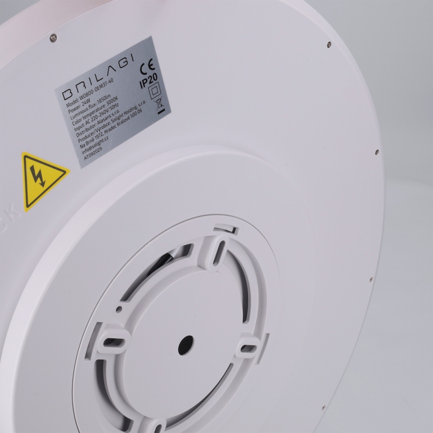 Brilagi - Plafonnier LED CARLOS, 24 W / 230 V, Ø 40 cm, blanc