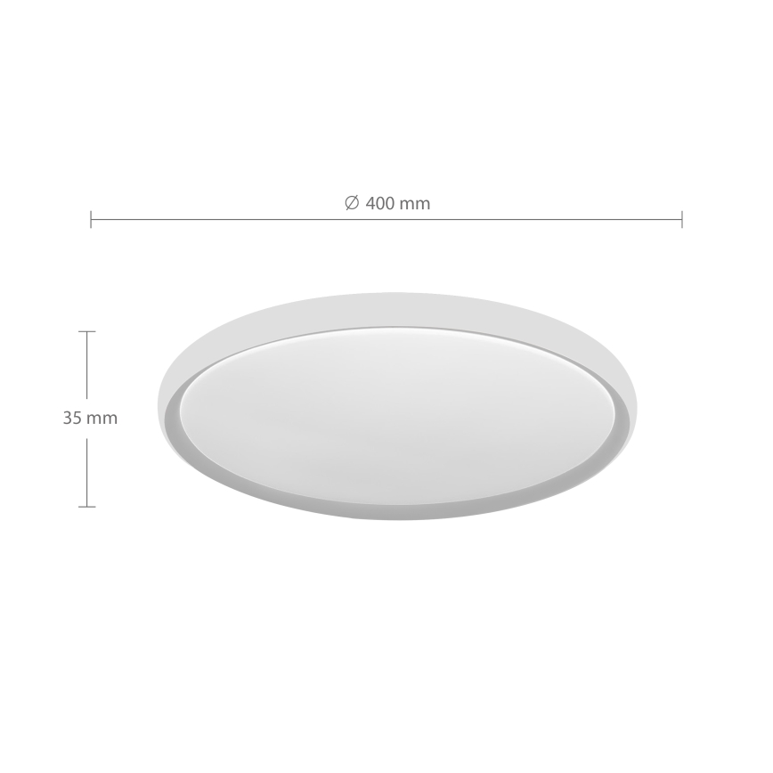 Brilagi - Plafonnier LED CARLOS LED/24W/230V Ø 40 cm blanc