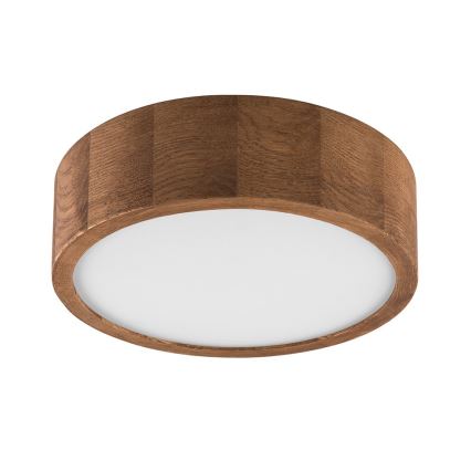 Brilagi - Plafonnier LED CARVALHO 1xE27/15W/230V chêne/cerisier Ø 27 cm
