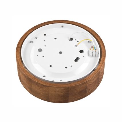 Brilagi - Plafonnier LED CARVALHO 1xE27/15W/230V chêne/cerisier Ø 27 cm