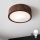 Brilagi - Plafonnier LED CARVALHO 1xE27/15W/230V finition chêne-noyer Ø 27 cm