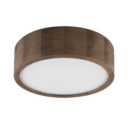 Brilagi - Plafonnier LED CARVALHO 1xE27/15W/230V finition chêne-noyer Ø 27 cm