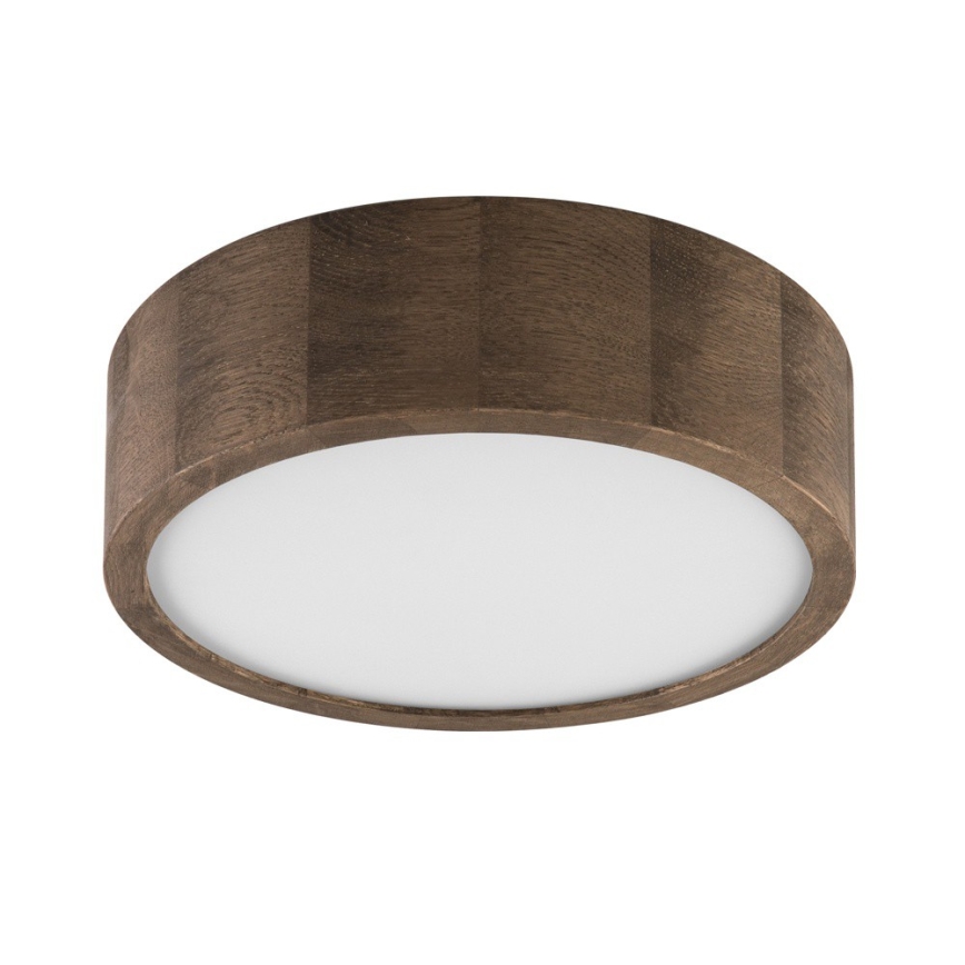Brilagi - Plafonnier LED CARVALHO 1xE27/15W/230V finition chêne-noyer Ø 27 cm