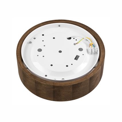 Brilagi - Plafonnier LED CARVALHO 1xE27/15W/230V finition chêne-noyer Ø 27 cm