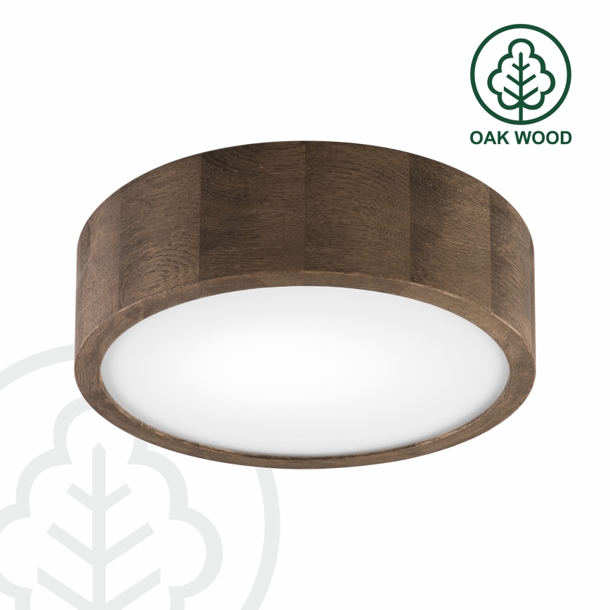 Brilagi - Plafonnier LED CARVALHO 1xE27/60W/230V chêne noyer d. 27 cm