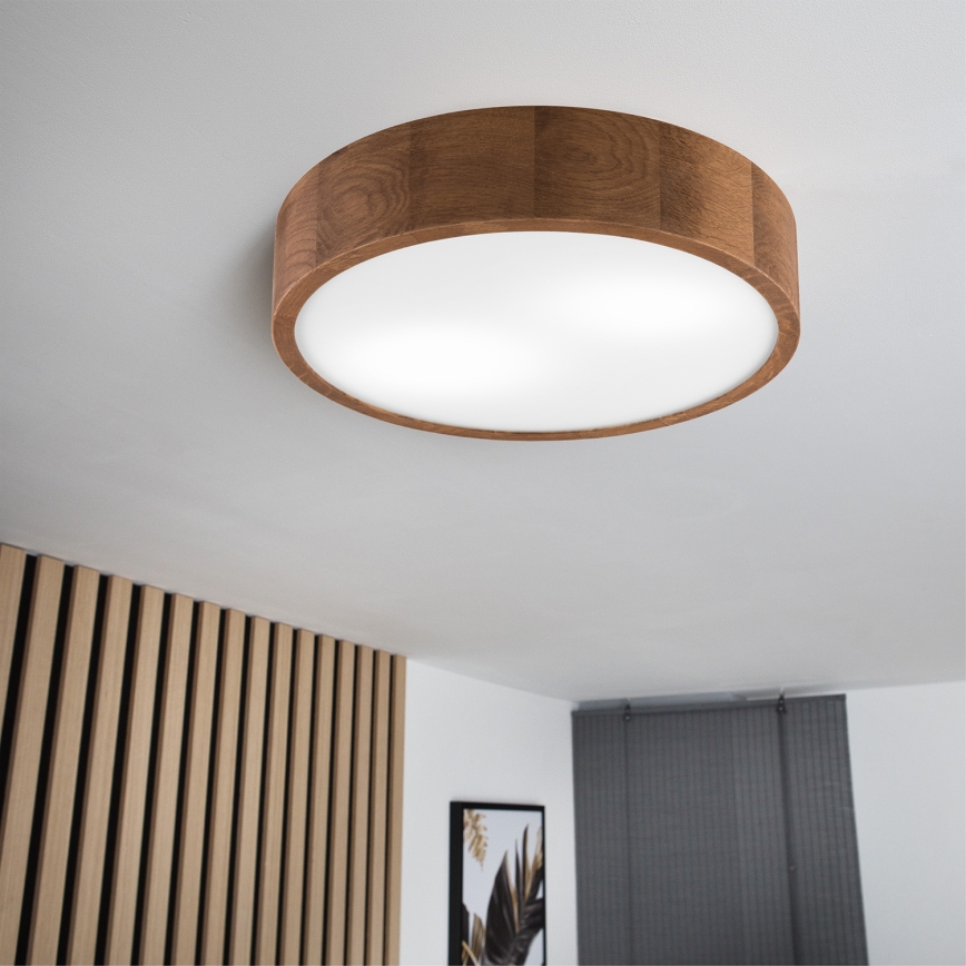 Brilagi - Plafonnier LED CARVALHO 2xE27/60W/230V chêne cerise d. 37 cm
