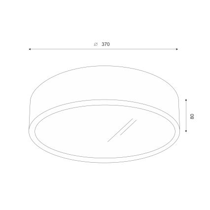 Brilagi - Plafonnier LED CARVALHO 2xE27/60W/230V chêne cerise d. 37 cm
