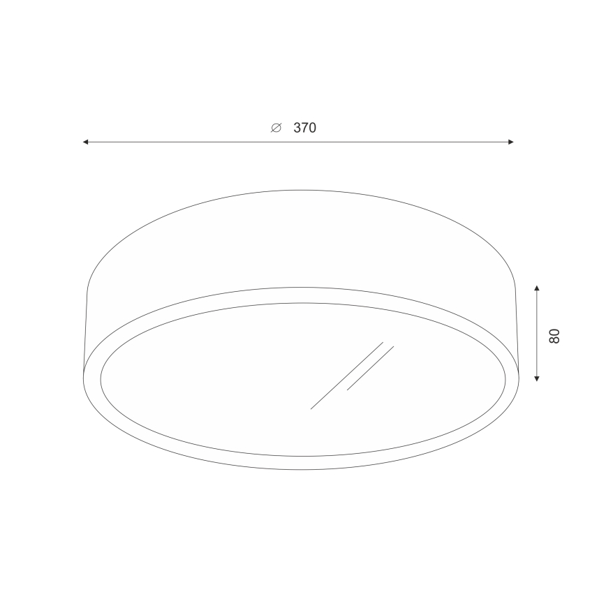 Brilagi - Plafonnier LED CARVALHO 2xE27/60W/230V chêne cerise d. 37 cm