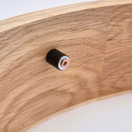 Brilagi - Plafonnier LED CARVALHO 3x E27/15 W/230 V chêne Ø 47,5 cm