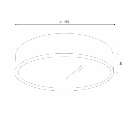 Brilagi - Plafonnier LED CARVALHO 3xE27/15W/230V chêne/cerisier Ø 47 cm
